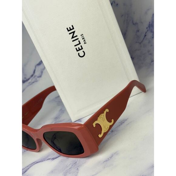 NEW Celine CL40282U Triomphe XL Pink Gold Sunglasses main image 6